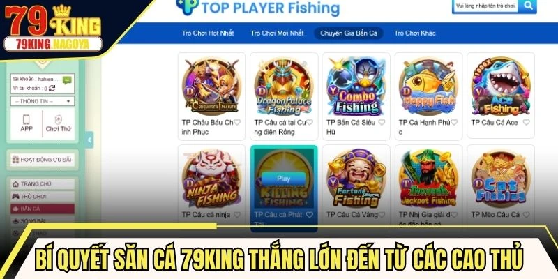 Bí quyết săn cá 79KING thắng lớn đến từ các cao thủ