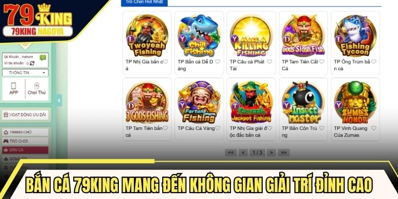 Bắn cá 79KING mang đến không gian giải trí đỉnh cao với đồ họa sắc nét
